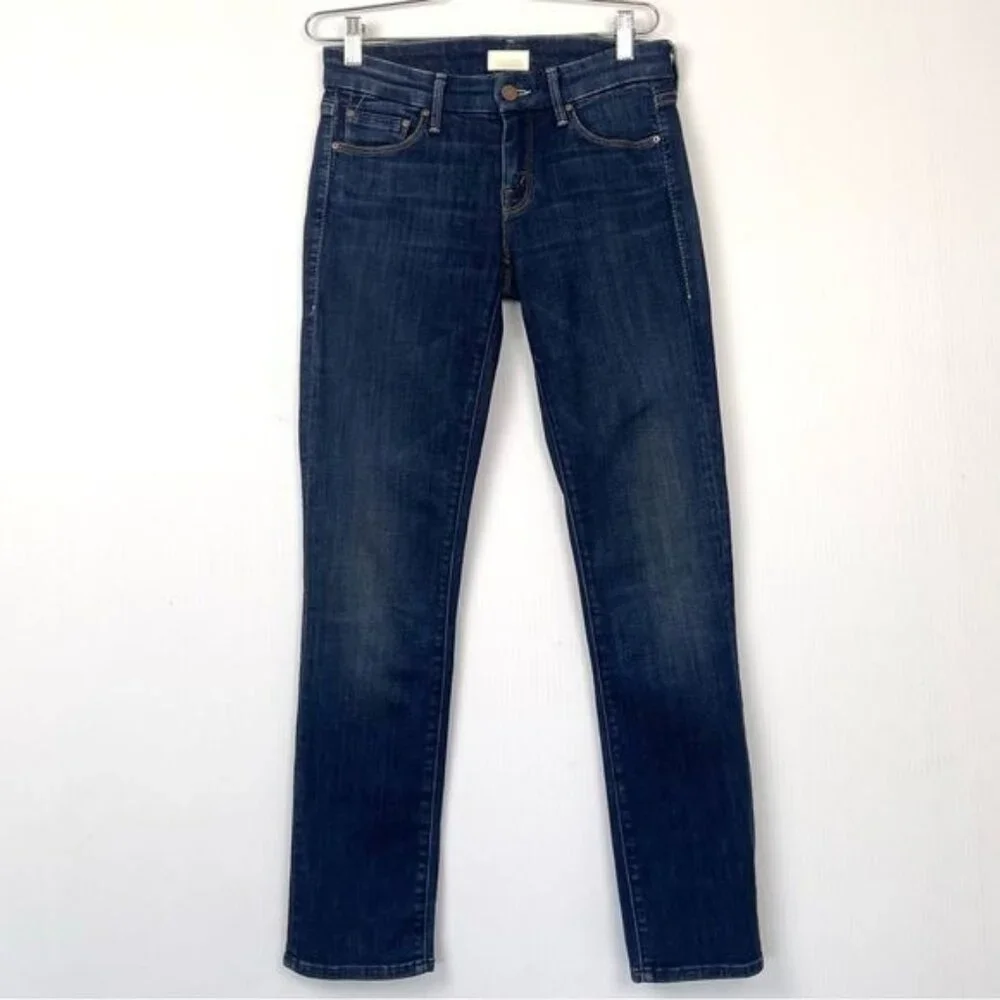MOTHER Denim Looker Crop Skinny Jeans in FLOWERS FROM THE STORM 24 - Picture 2 of 9